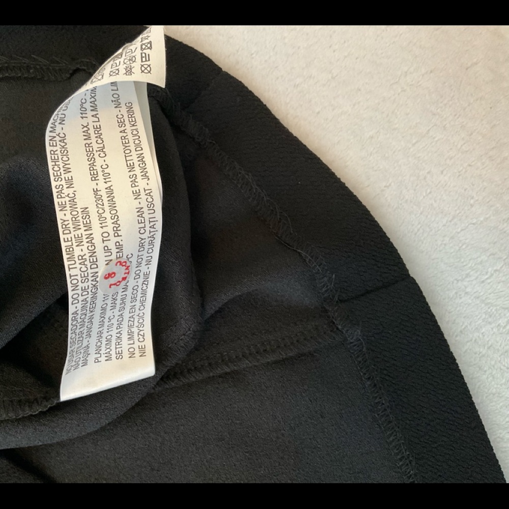 NWT Zara Black Crop Top with Gold Zipper detail - Picture 10 of 13